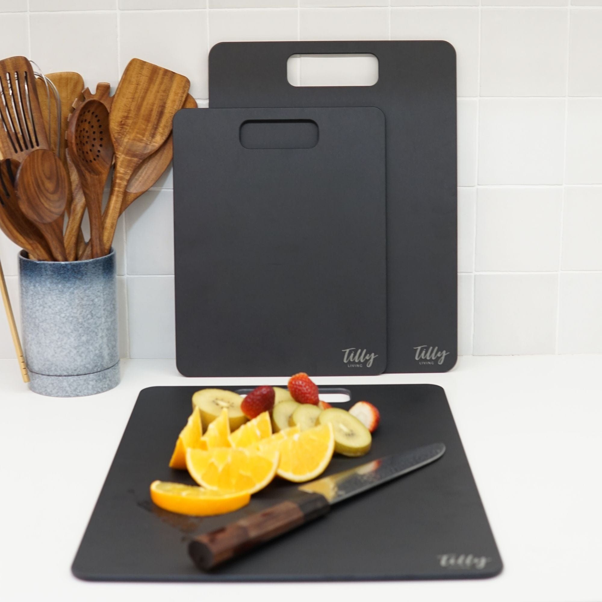 GrainBond Chopping Board Set - Sustainable & Microplastic-Free