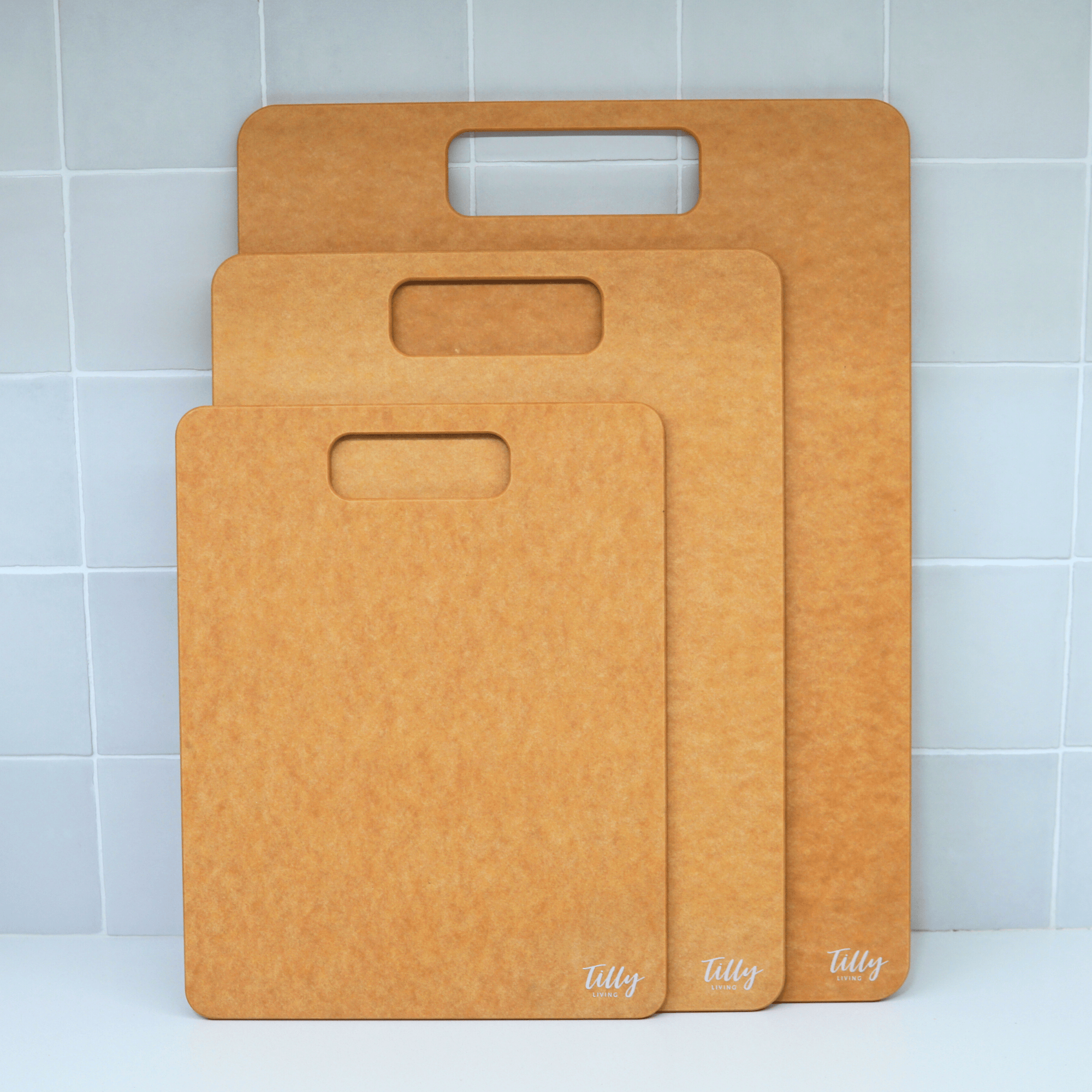 GrainBond Chopping Board Set - Sustainable & Microplastic-Free