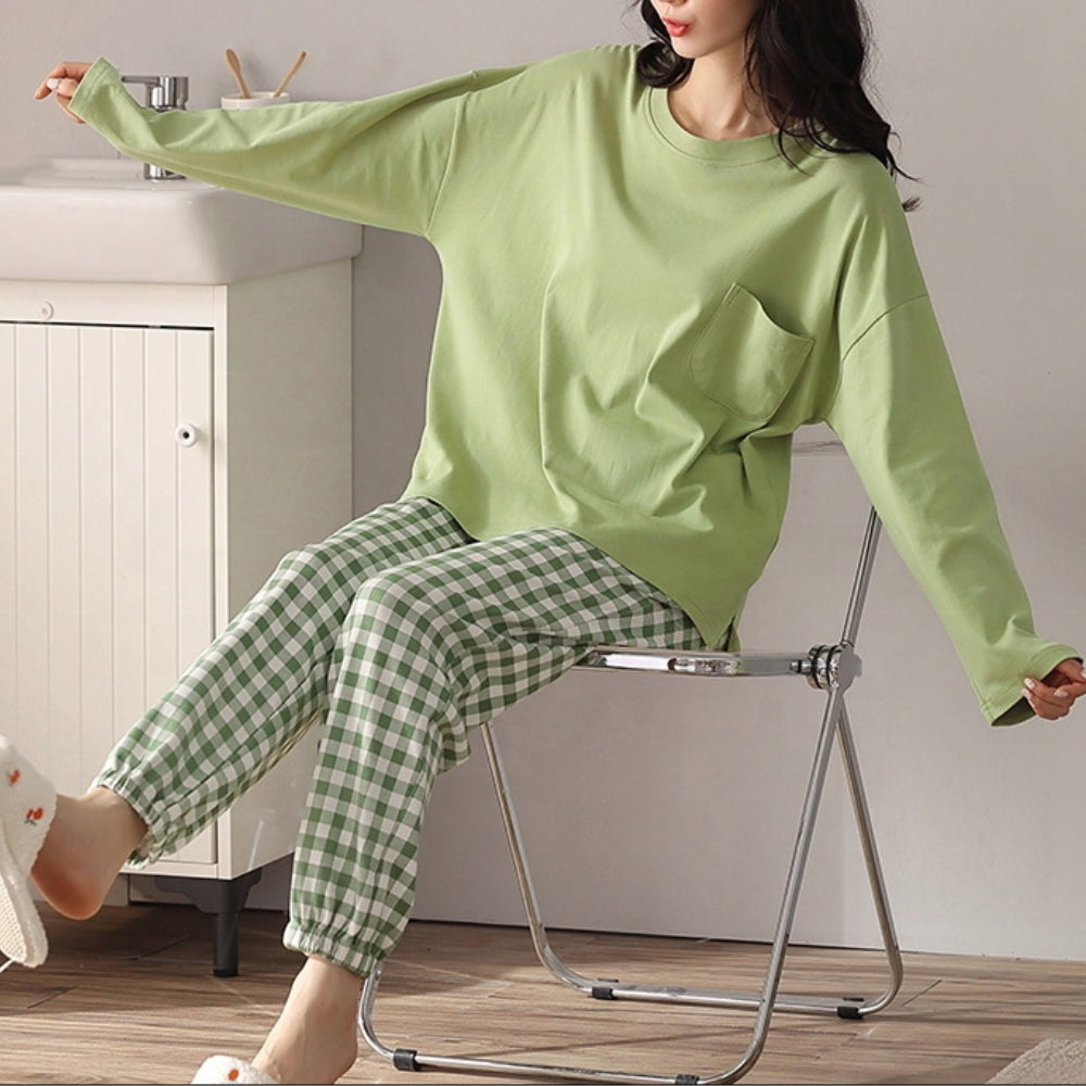 Cotton Long Sleeve Sleepwear Set