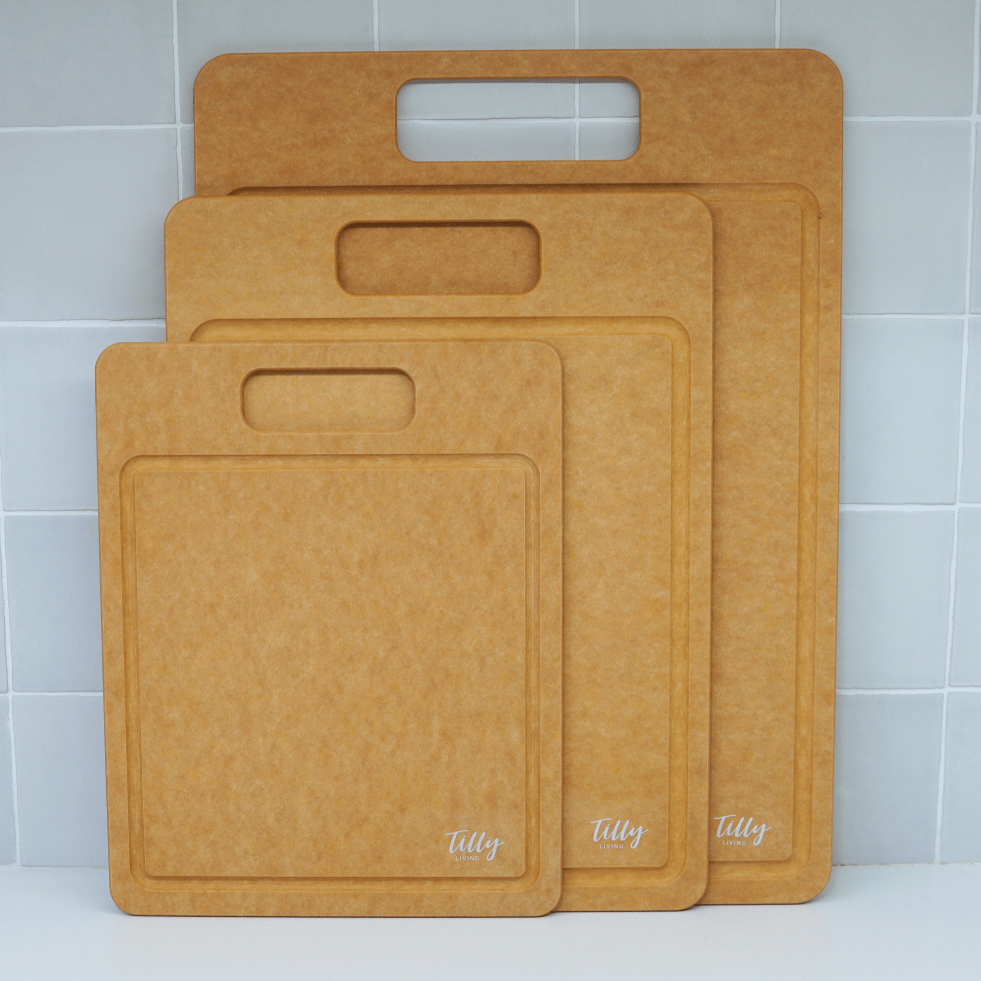 GrainBond Chopping Board Set - Sustainable & Microplastic-Free