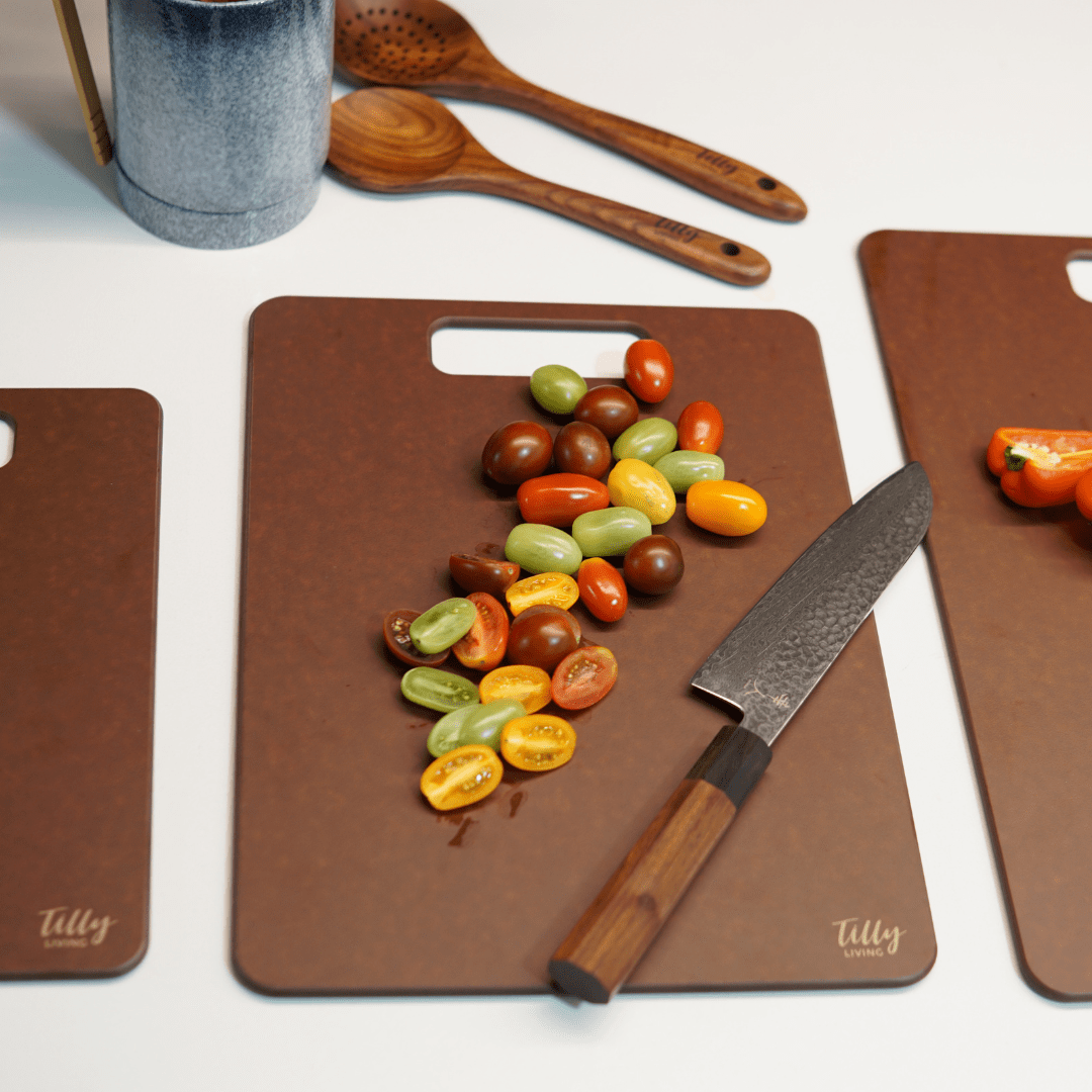 GrainBond Chopping Board Set - Sustainable & Microplastic-Free