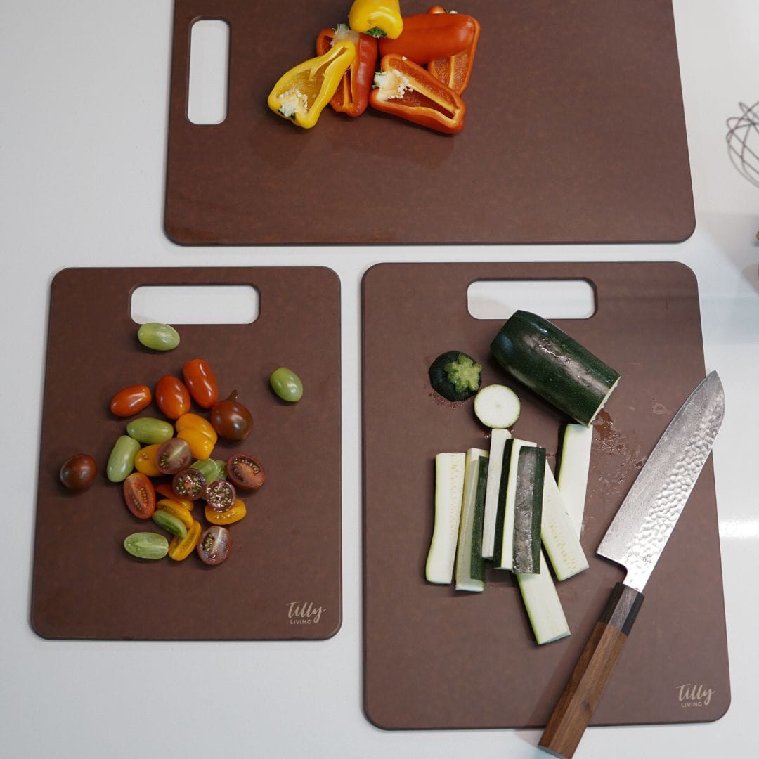 GrainBond Chopping Board Set - Sustainable & Microplastic-Free