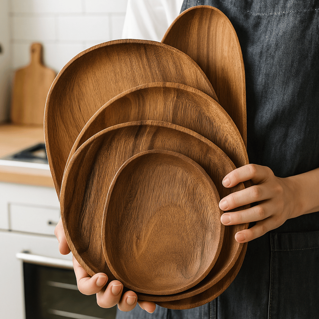 Acacia Wood Serving Plates