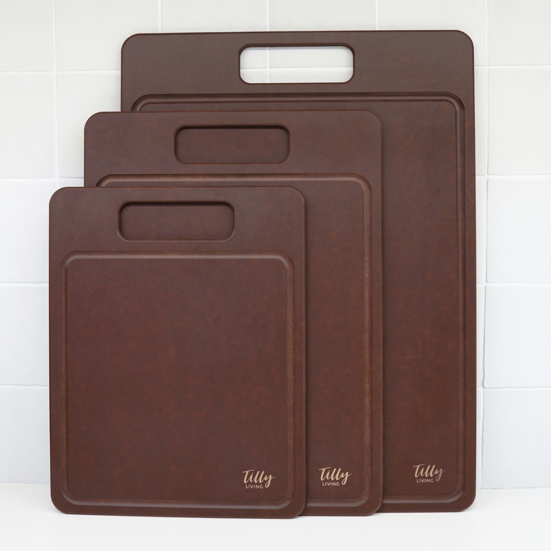 GrainBond Chopping Board Set - Sustainable & Microplastic-Free