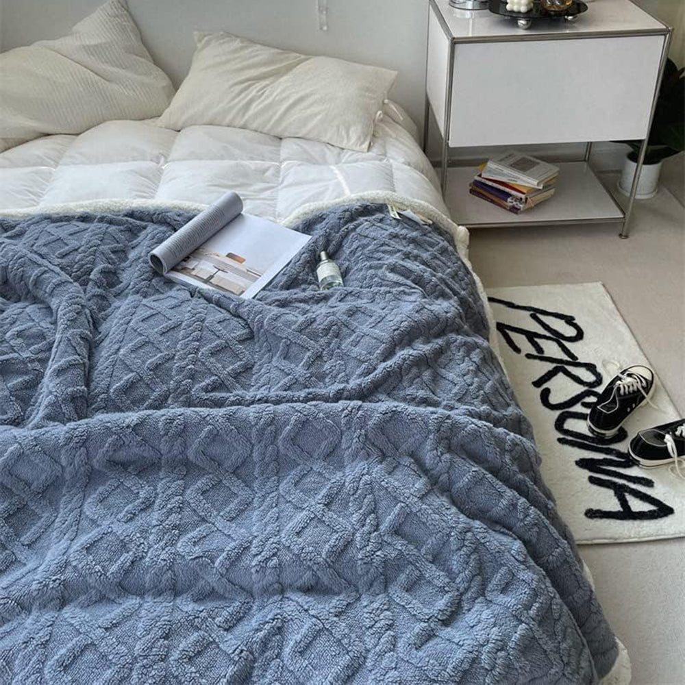 Sherpa Throw Snuggle Blanket