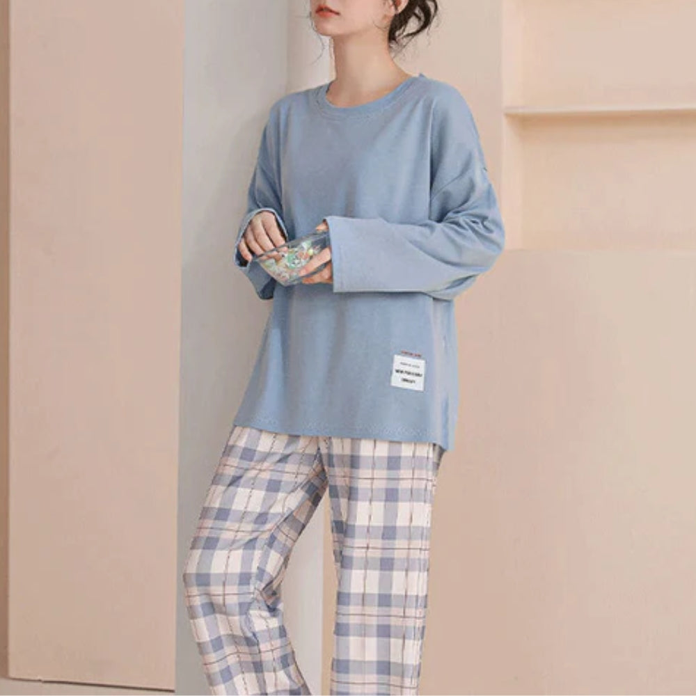 Cotton Long Sleeve Sleepwear Set