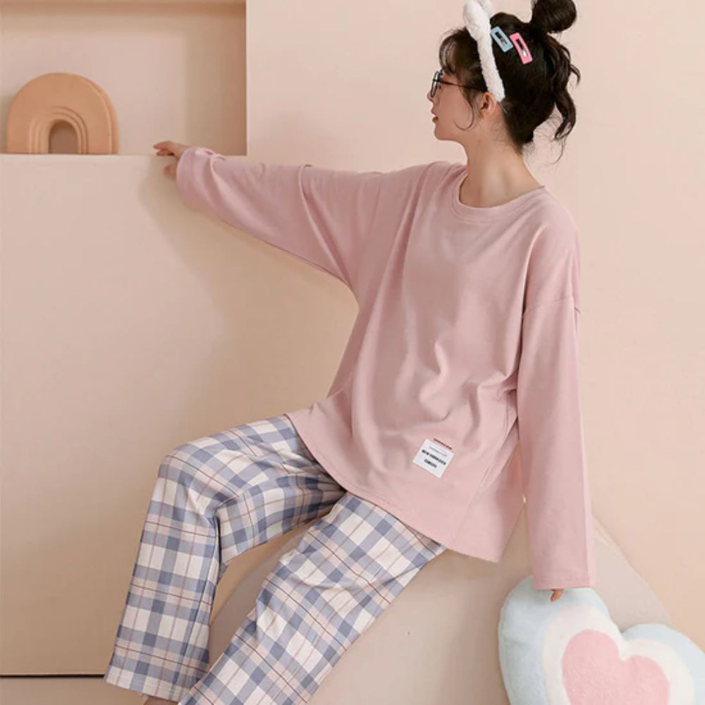 Cotton Long Sleeve Sleepwear Set