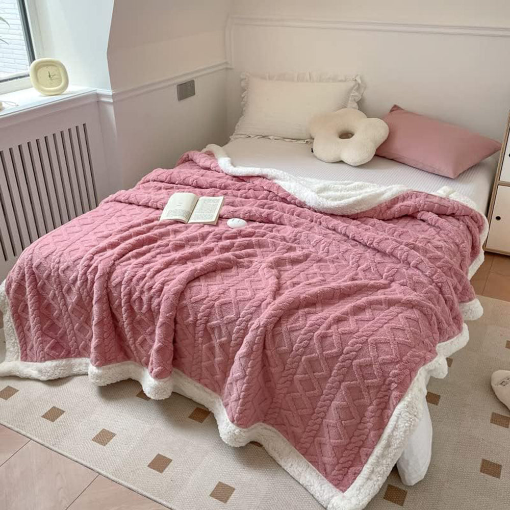 Sherpa Throw Snuggle Blanket
